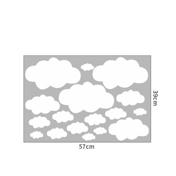 Autocolant pentru camera copilului White clouds