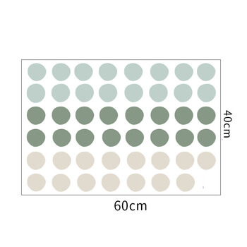 Autocolant pentru camera copilului Green dots