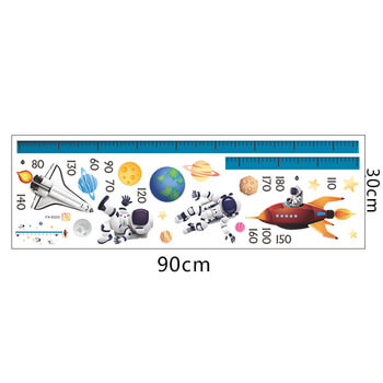 Autocolant pentru camera copilului Children's height chart astronauts