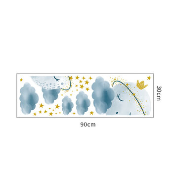 Autocolant pentru camera copilului Sleeping moon - 90x30cm